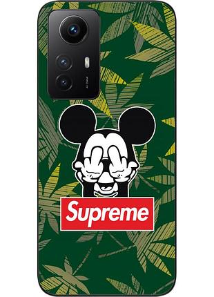 Оригинальный чехол для xiaomi redmi note 12s с картинкой микки supreme