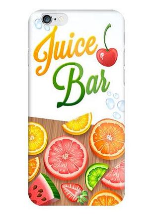 Силіконовий чохол накладка для iphone 6 / 6s з картинкою juice bar