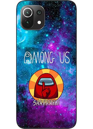 Силіконовий чохол з картинкою для xiaomi mi 11 lite among us знайди мене