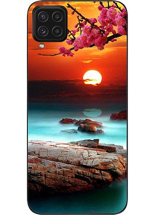 Силіконовий чохол бампер для samsung a22 galaxy a225f з картинкою гарний захід сонця