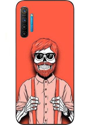 Оригінальний чохол для realme 5i з картинкою скелет