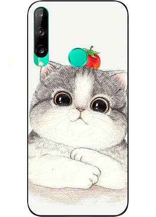 Силіконовий чохол з малюнком для huawei p40 lite e кошеня