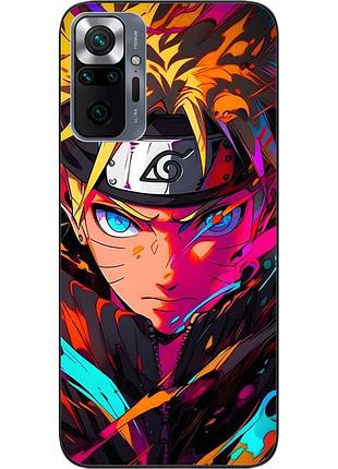 Силиконовый чехол epik для xiaomi redmi note 10 pro с картинкой яркий наруто