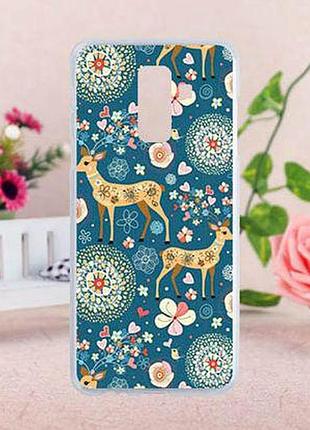 Tpu чохол накладка з картинкою для samsung a6 plus 2018 galaxy a605f олені