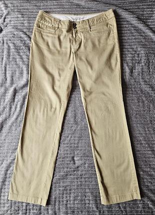 Стильні жіночі штани чиноси mango basic (бежеві), s/m (низ на стегнах)