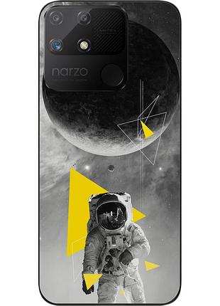 Чохол силіконовий epik для realme narzo 50a з картинкою астронавт