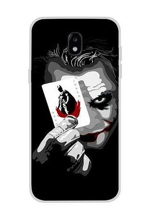 Чохол з картинкою (силікон) для samsung j730 galaxy j7-2017 джокер