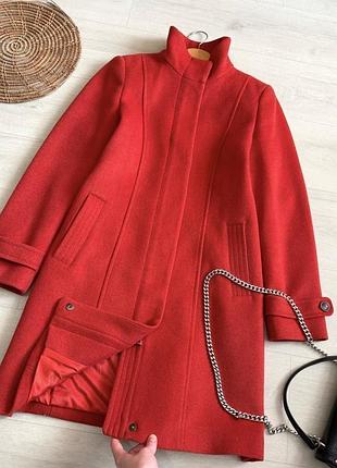 Качественное пальто esprit (61% шерсть)