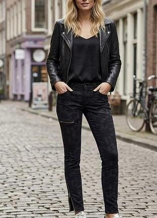 Лиоцелл + хлопок джинсы zara basic с узором