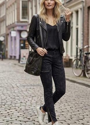 Ліоцелл + бавовна джинси zara basic з візерунком 2