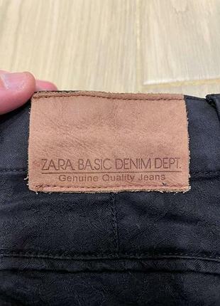 Ліоцелл + бавовна джинси zara basic з візерунком 6