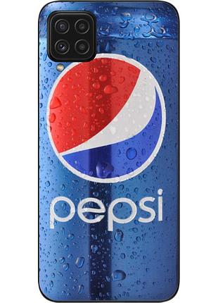 Силиконовый чехол для samsung m32 galaxy m325f с картинкой pepsi