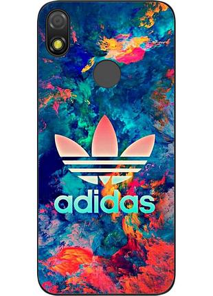 Силіконовий чохол для tecno pop 3 з картинкою adidas