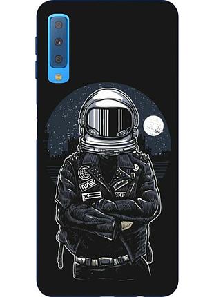 Силіконовий чохол для samsung a750f galaxy a7 2018 з картинкою астронавт