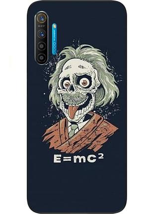 Оригінальний чохол для realme x2 з картинкою ейнштейн