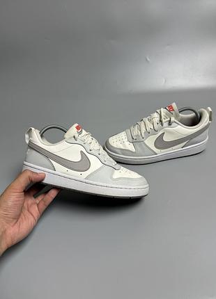 Кросівки дитячі nike court borough low recraft (gs) beige/grey dv5456-127