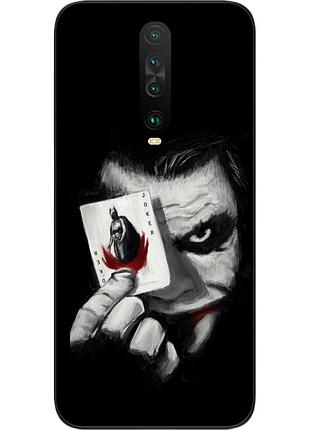 Силиконовый чехол для xiaomi redmi k30 с картинкой джокер с картой