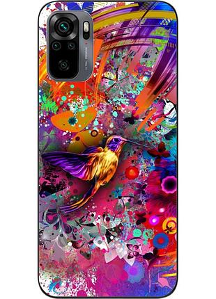 Силіконовий чохол бампер для xiaomi redmi note 10 з картинкою креатив