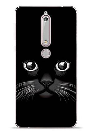 Бампер силиконовый чехол с принтом для nokia 6 2018 мордочка