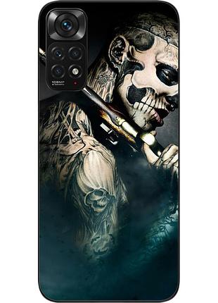 Бампер силиконовый чехол для xiaomi redmi note 11 / note 11s с картинкой воин