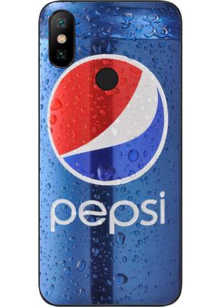 Силіконовий чохол для xiaomi mi a2 з картинкою pepsi