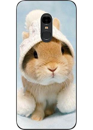 Силиконовый чехол бампер для xiaomi redmi note 4x с картинкой зайка