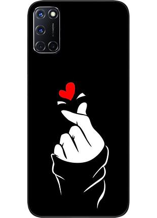 Силіконовий чохол для oppo a52 з картинкою рука