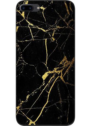 Силиконовый чехол бампер для iphone 7 plus с картинкой мрамор