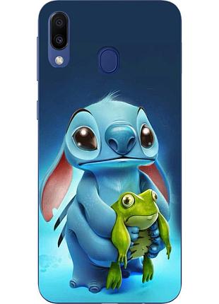 Бампер силиконовый чехол для samsung galaxy a30 2019 a305f с картинкой стич
