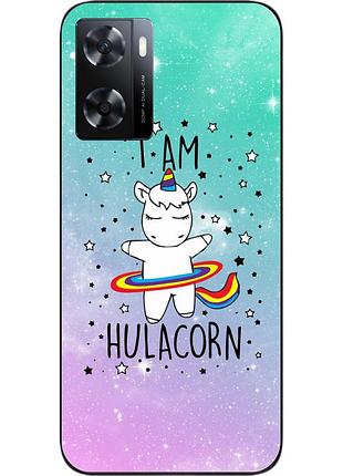 Силиконовый чехол для oppo a57s с картинкой единорог