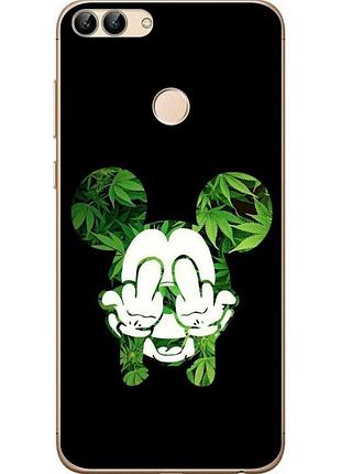Чохол силіконовий для huawei p smart з картинкою міккі маус