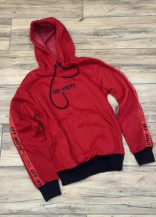 Тепла флісова кофта off white розмір s