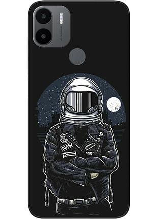 Силиконовый чехол бампер epik для xiaomi redmi a2 plus с картинкой космонавт и луна