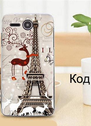 Чехол для lenovo a680 оригинальная панель накладка с рисунком эйфелевая башня и олень