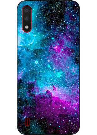 Чохол силіконовий для samsung a01 galaxy a015f з картинкою космос