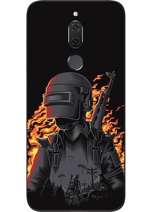 Бампер силіконовий чохол для huawei mate 10 lite з картинкою pubg
