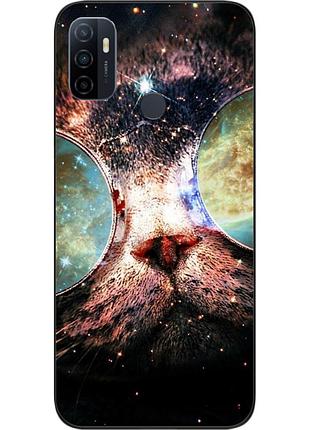 Оригинальный чехол для oppo a53 с картинкой космокот