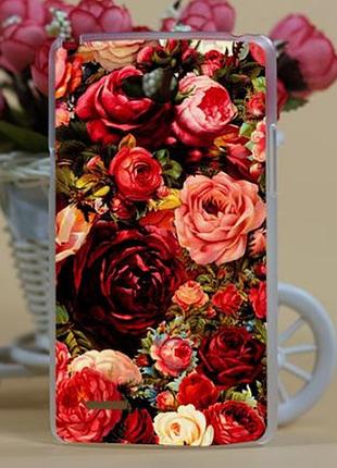 Эксклюзивный чехол для lg l80 d380 с рисунком розы