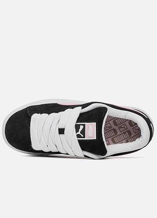 Puma suede xl black pink 7