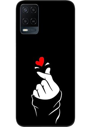 Силіконовий чохол для oppo a54 з картинкою рука
