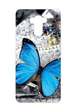 Оригінальний чохол панель накладка для xiaomi redmi 4 з картинкою метелик