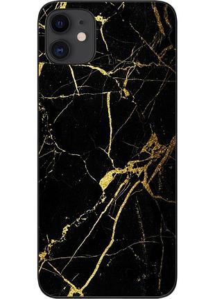 Силиконовый чехол бампер для iphone 11 с картинкой мрамор