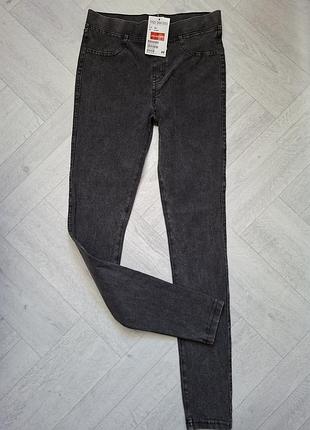 Нові джинси джегінси h&m графіт, р. 152 (11-12 років)