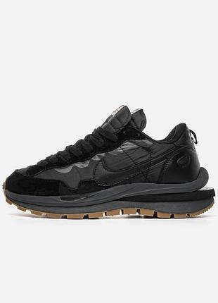 Nike x sacai vaporwaffle 'black gum'