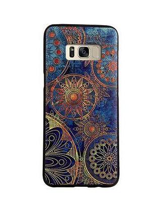 Чехол накладка с картинкой для samsung galaxy s8 plus g955 круги винтаж