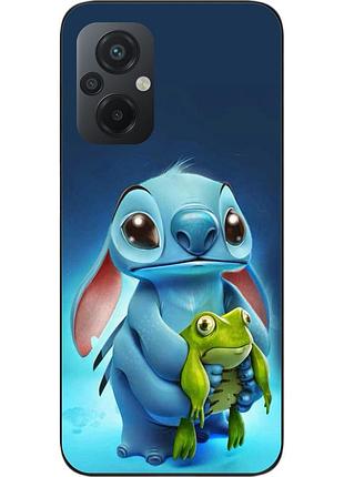 Силиконовый чехол бампер для xiaomi poco m5 с картинкой стич
