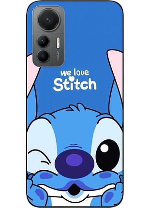 Силиконовый чехол epik для xiaomi 12 lite с картинкой стич