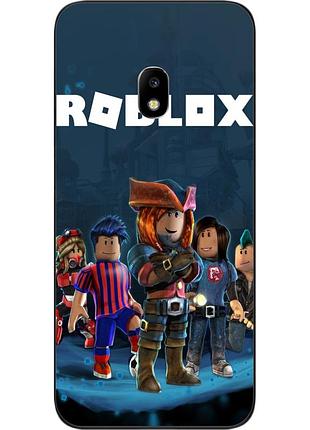 Бампер силиконовый чехол для samsung j7 2017 galaxy j730 с картинкой roblox
