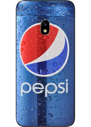 Силиконовый чехол для samsung j7 2017 galaxy j730 с картинкой pepsi