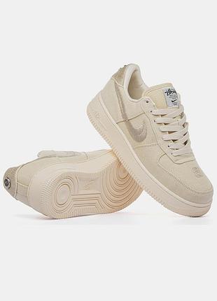 Nike air force 1 low stussy fossil